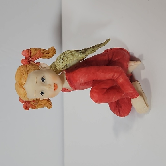 House of Lloyd Christmas Around the World VTG Pajama Angel 2 Piece Red Brown - Picture 3 of 9